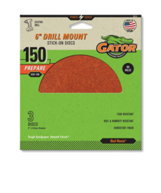 Gator Gator  Sanding Disc, 6 in , 150 Grit. 3 pack