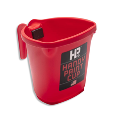 BERCOM Handy Paint Cup, 1 pt Capacity, Plastic, Red