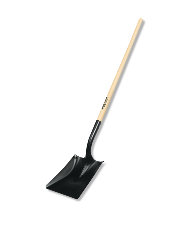 Landscaper Select Square Point Shovel, Hardwood Handle, 45 in L Handle