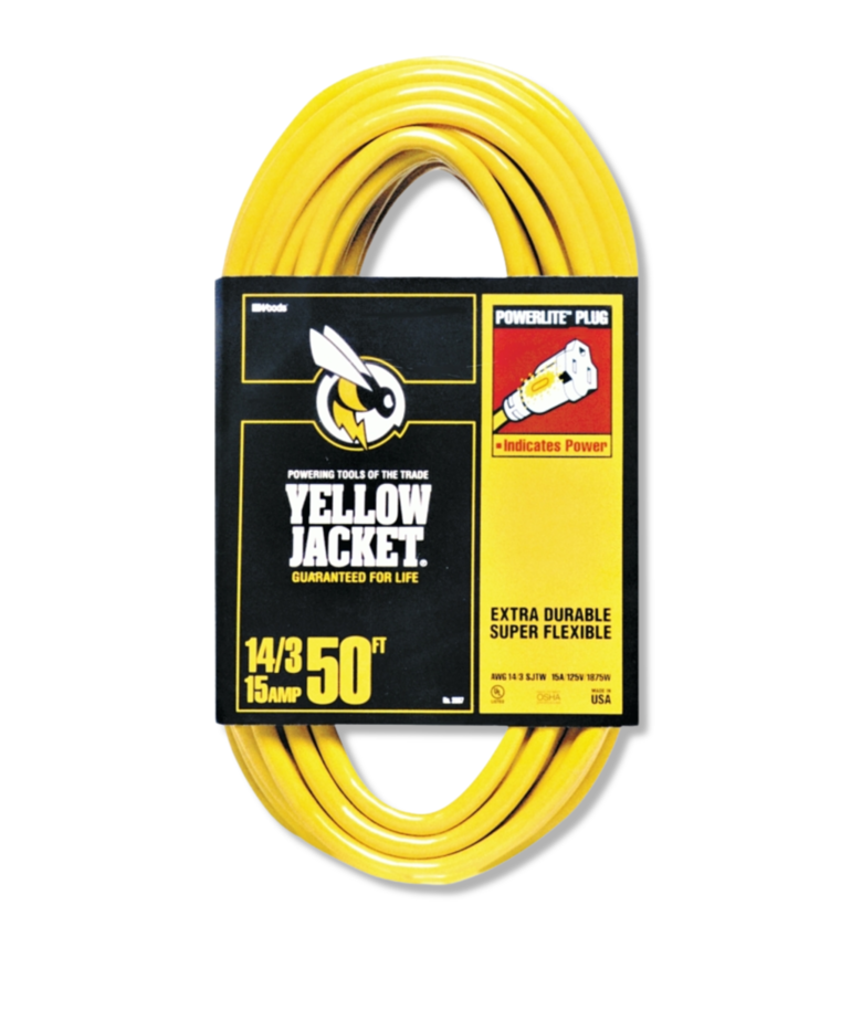 yellow yacket Yellow Jacket 50-ft 14 / 3-Prong Outdoor Heavy Duty Lighted Extension Cord