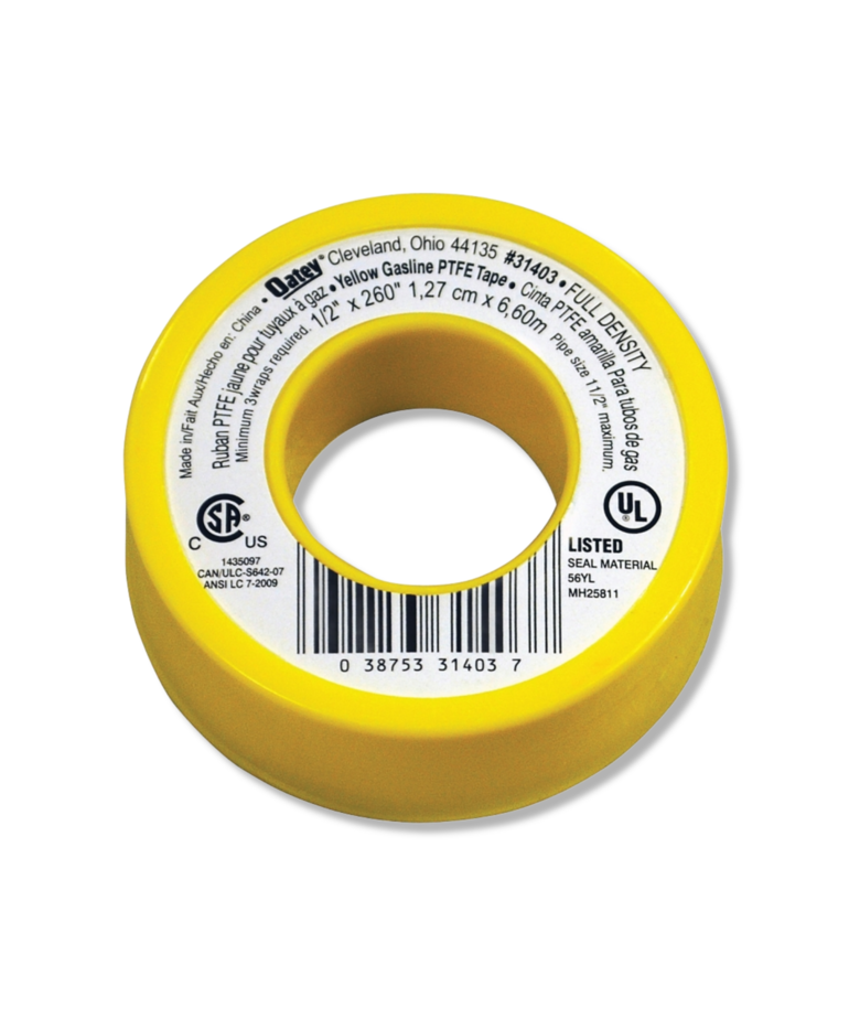 Oatey Oatey  Thread Seal Tape, 260 in L,  PTFE, Yellow