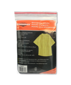 Diamondback Diamondback  Emergency Poncho, One-Size, PVC, Hooded Collar