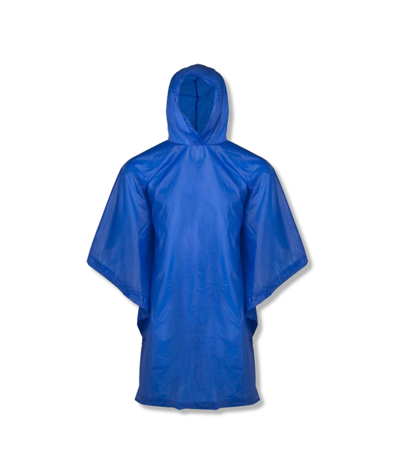 Diamondback Diamondback  Poncho, One-Size, PVC, Blue, Hooded Collar
