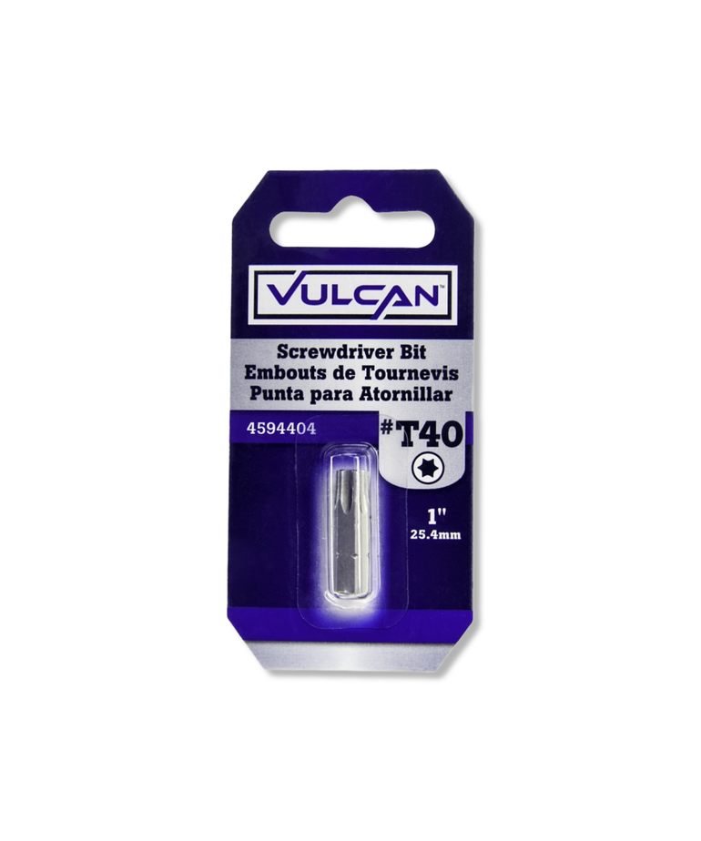 VULCAN Vulcan Torx T40 Screwdriver Bit, 1" long