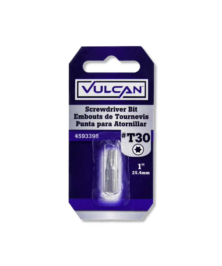 VULCAN Vulcan Torx T30 Screwdriver Bit, 1" long