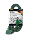 powerzone PowerZone  Extension Cord, 16 AWG Cable, 35 ft L, 125 V, Green
