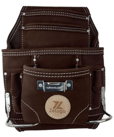 Zeluga 10 Pocket Rigger Heavy Duty Leather Nail &Tool Bag