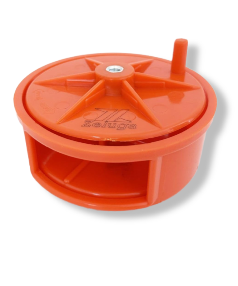 Zeluga Sturdy Plastic Tie wire reel  with loop holder and rewind knob