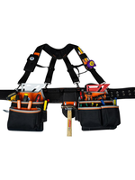 Zeluga Zeluga 20-216 Multiple Large Pockets Tool belts for men with Suspenders