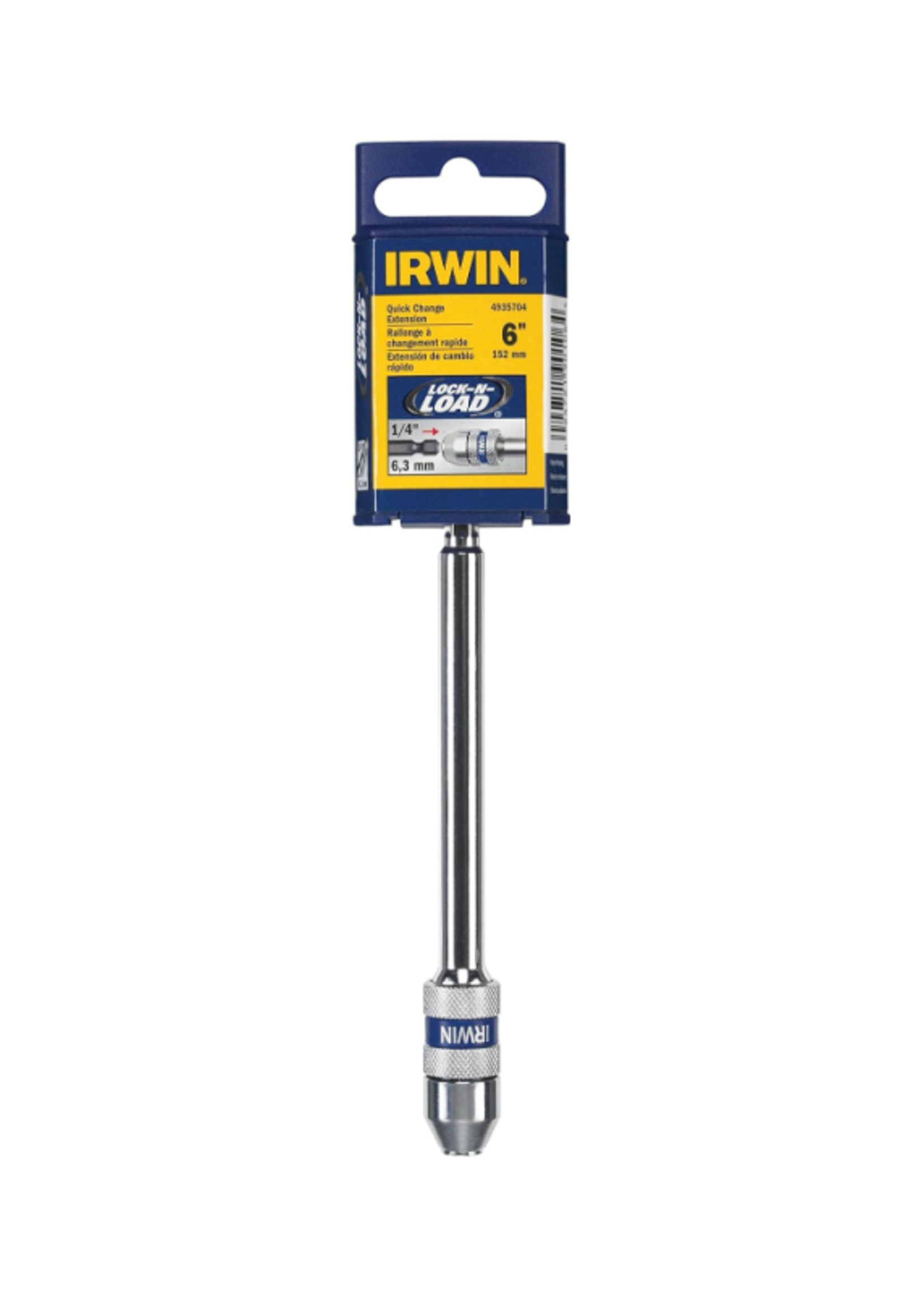 Irwin Irwin 6" Quick change Bit Holder, 1/4 in Shank, Hex Shank