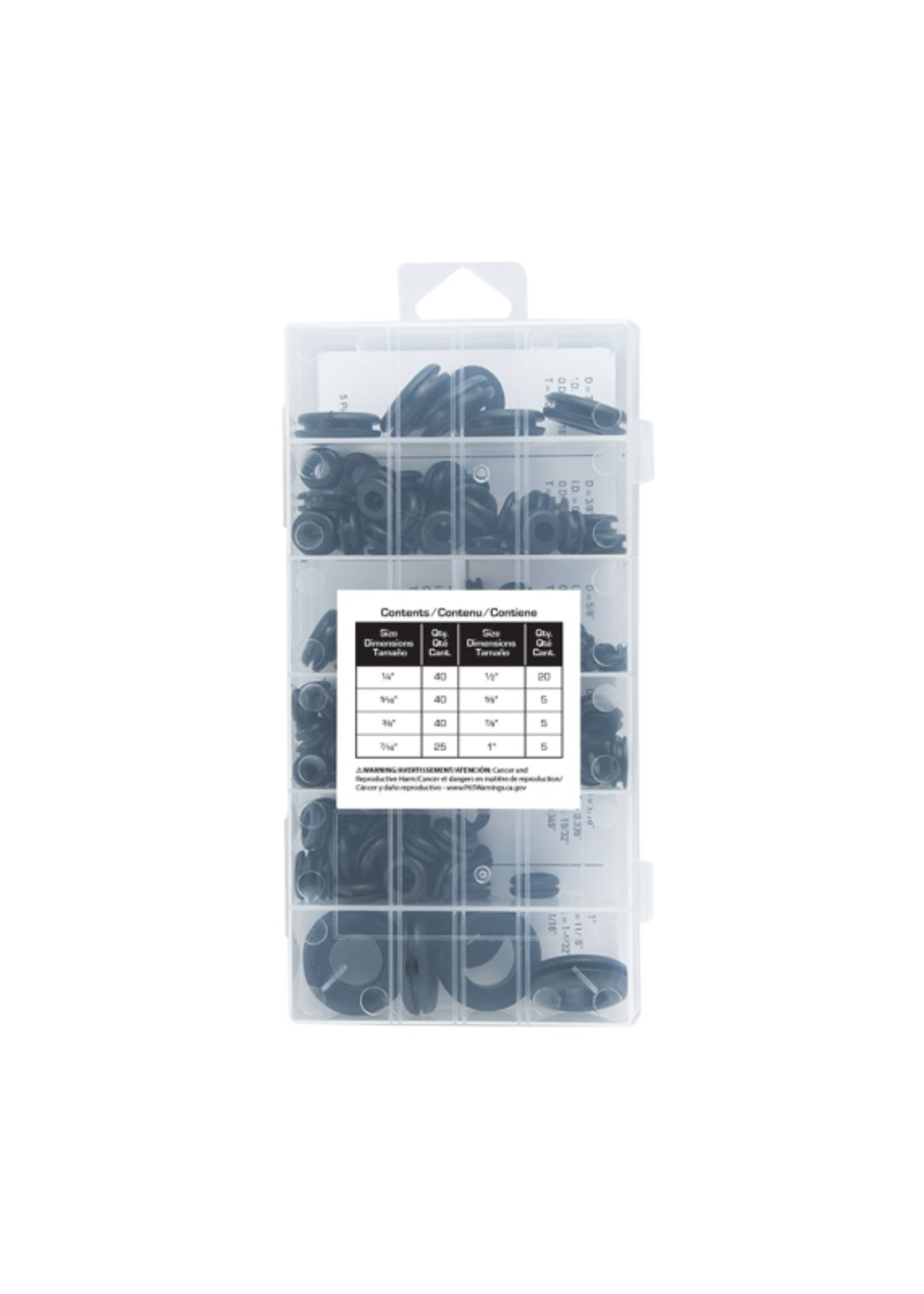 PROSOURCE ProSource Plastic Grommet Assortment,180-Piece