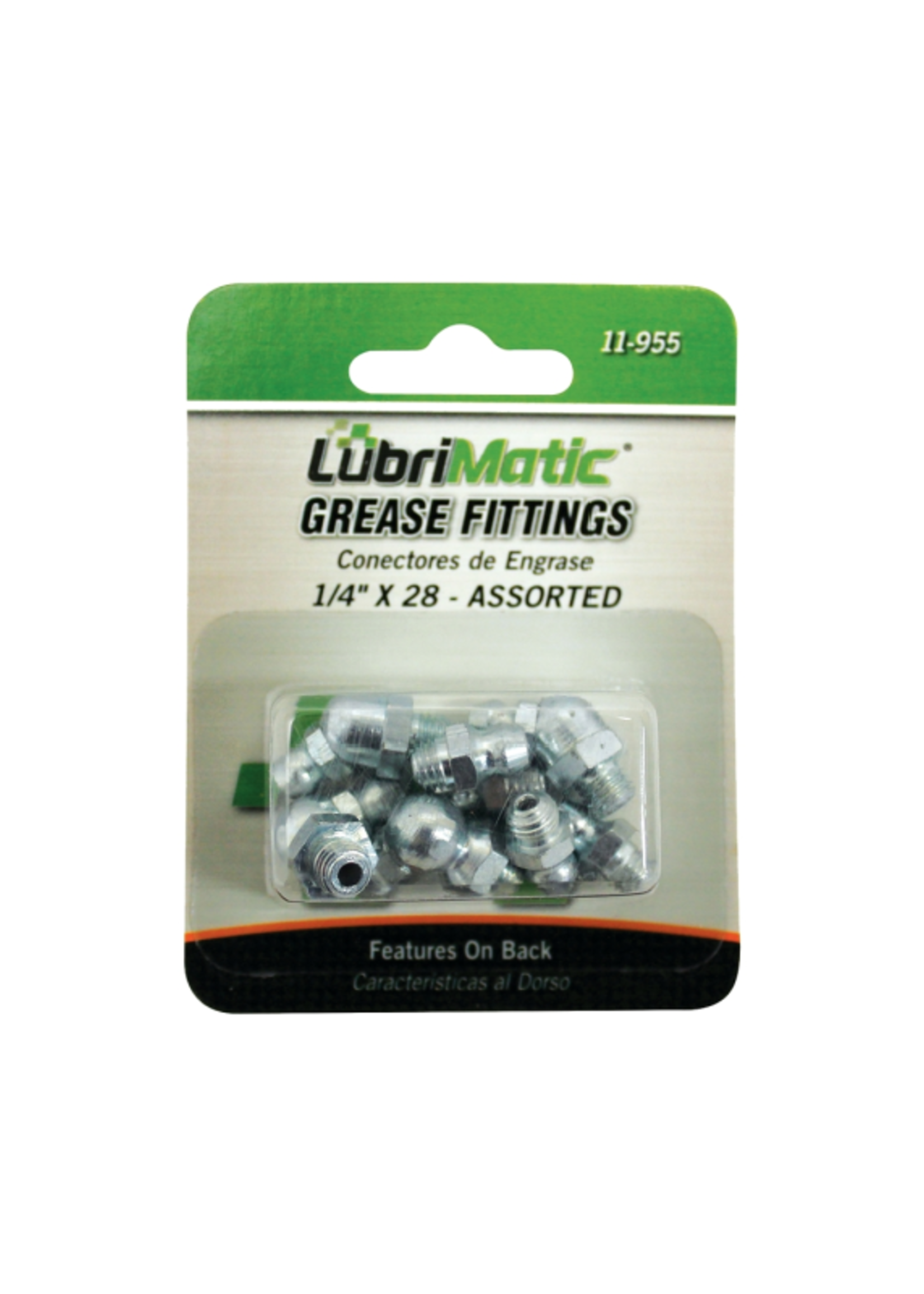 Lubrimatic  Grease Fitting Assortment, 1/4-28