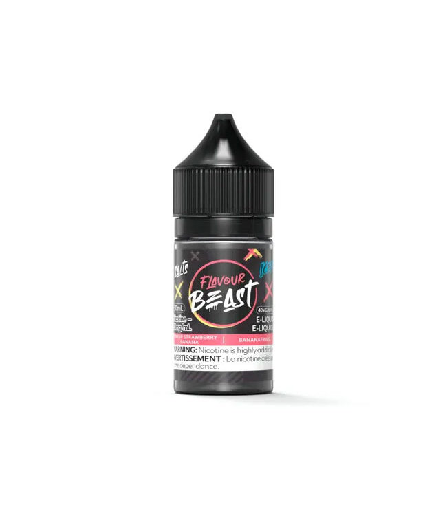 Flavour Beast Salt - Str8 Up Strawberry Banana Iced 20 mg - Excised
