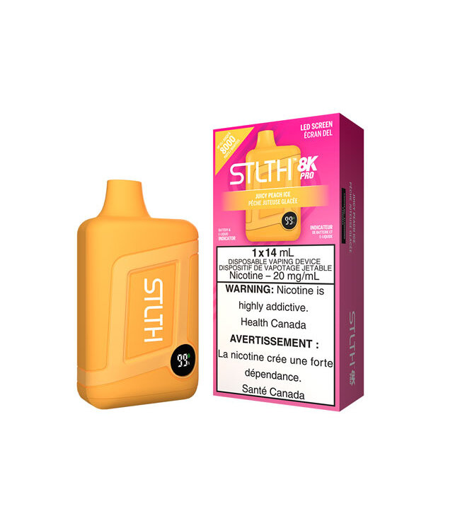 STLTH BOX 8K PRO - Pêche juteuse glacée 20 mg - Excisé