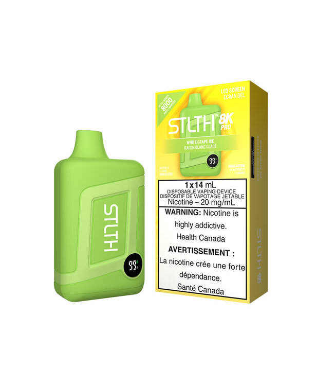 STLTH BOX 8K PRO - White Grape Ice 20 mg - Excised