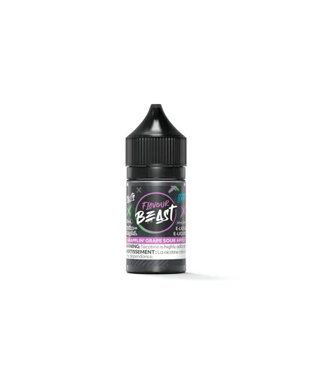 Flavour Beast Salt - Grapplin' Grape Sour Apple Iced 20 mg -  Excised
