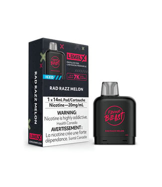 Level X Flavour Beast LEVEL X - FLAVOUR BEAST - Rad Razz Melon Iced - 20 mg - Excised