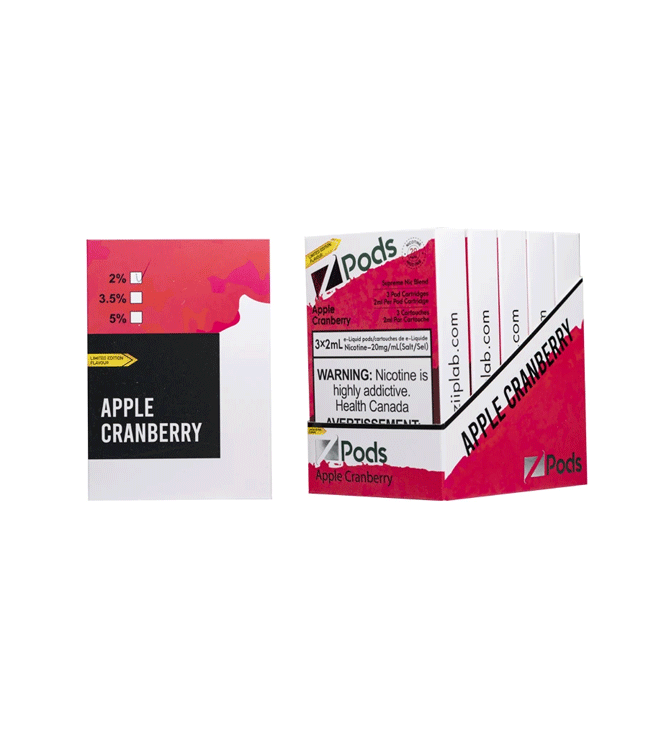 Z-Pods - pomme canneberge - Ontario