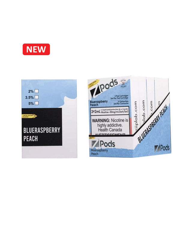 Z-Pods - pêche framboise bleue- Ontario