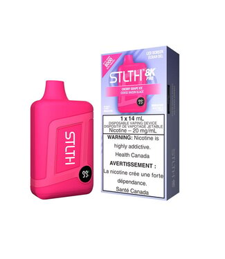 STLTH BOX 8K PRO Cherry Grape Ice 20 mg Disposable Vape - Ontario