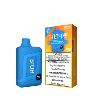 STLTH BOX 8K PRO Blue Razz Lemon Ice 20 mg Disposable Vape - Ontario