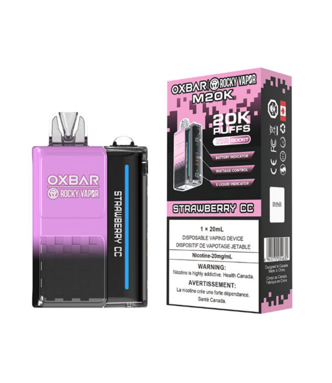 Strawberry CC 20 mg Disposable Vape - OXBAR M20K - Ontario