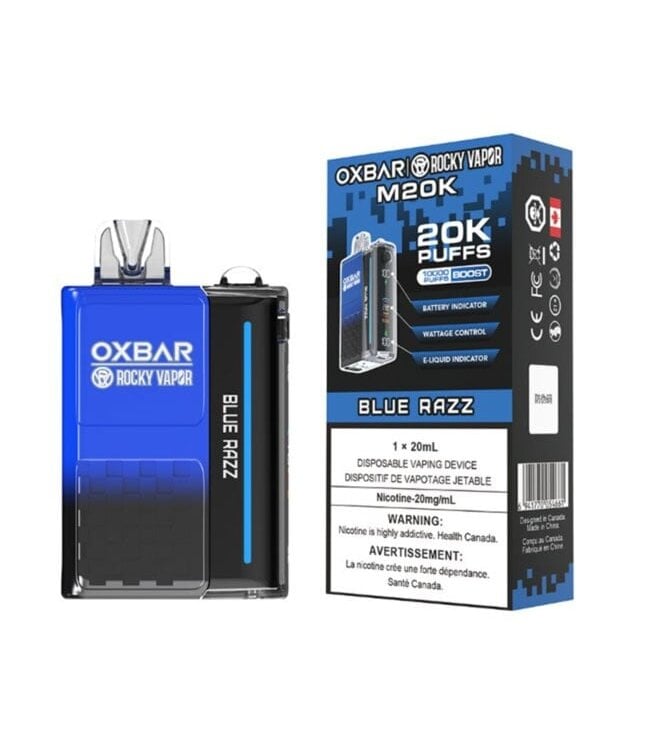 Blue Razz 20 mg Disposable Vape - OXBAR M20K - Ontario