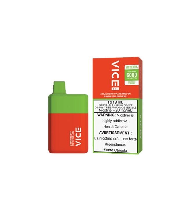 Strawberry Watermelon 20 mg Disposable Vape - VICE BOX 6K - Ontario