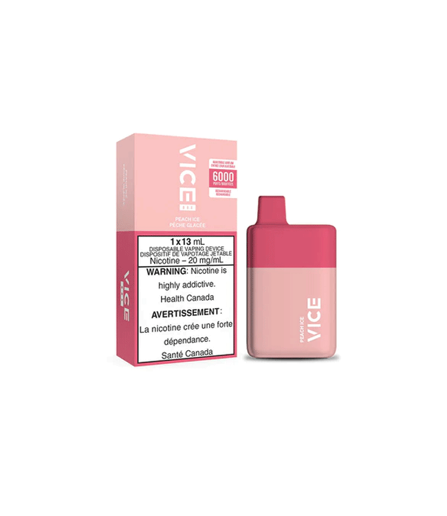 Peach Ice 20 mg Disposable Vape - VICE BOX 6K - Ontario