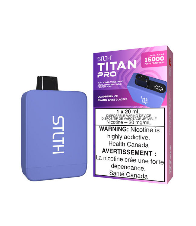 STLTH Titan Pro 15K - Quatre Baies Glacée 20 mg - Ontario