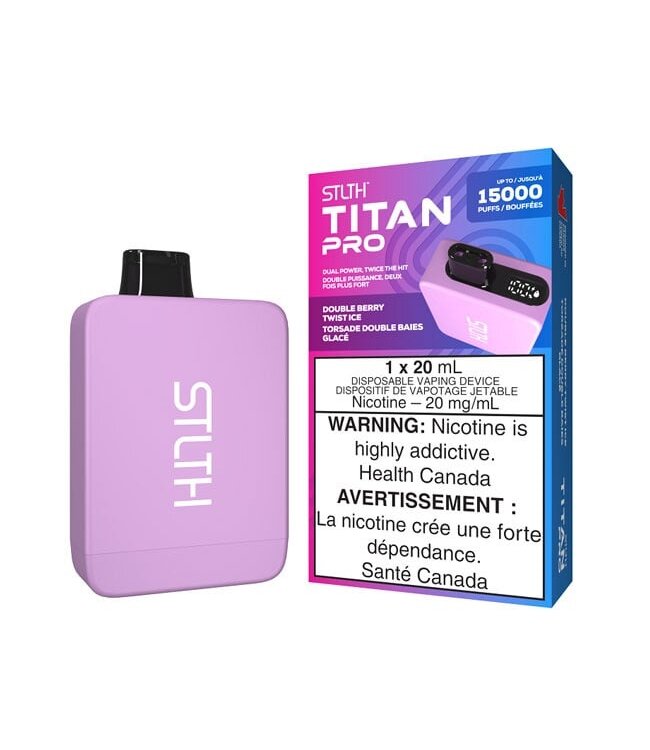 STLTH Titan Pro 15K - Torsade Double Baies Glacé 20 mg - Ontario
