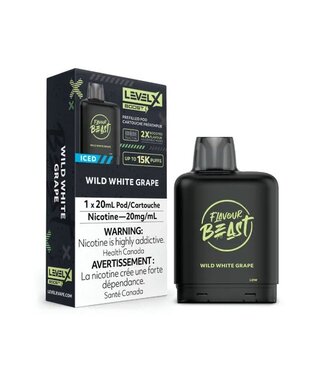 Level X Flavour Beast Boost Wild White Grape Iced - 20 mg - LEVEL X BOOST 15K - FLAVOUR BEAST - Ontario