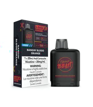 Level X Flavour Beast Boost Bangin' Blood Orange Iced - 20 mg - LEVEL X BOOST 15K - FLAVOUR BEAST - Ontario