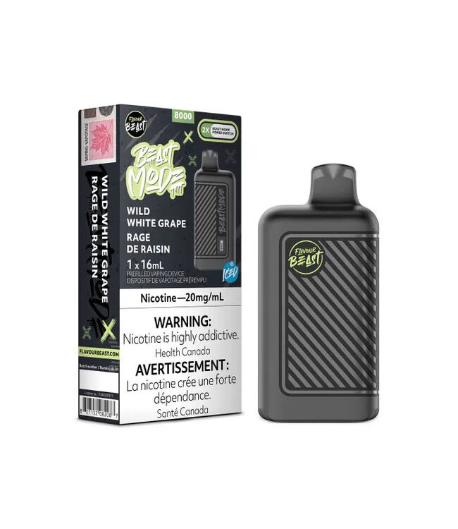FLAVOUR BEAST BEAST MODE - Wild White Grape Iced 20 mg - Ontario
