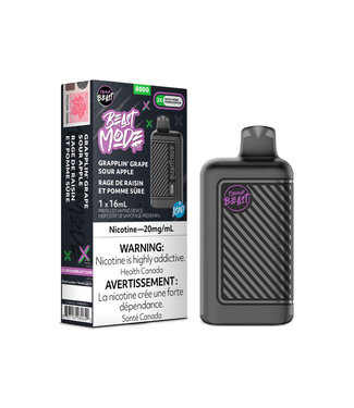 Flavour Beast Beast Mode 8K Grapplin' Grape Sour Apple Iced 20 mg - FLAVOUR BEAST BEAST MODE 8K - Ontario