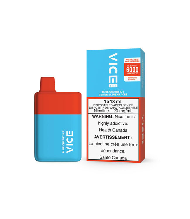 Blue Cherry Ice 20 mg Disposable Vape - VICE BOX 6K - Ontario