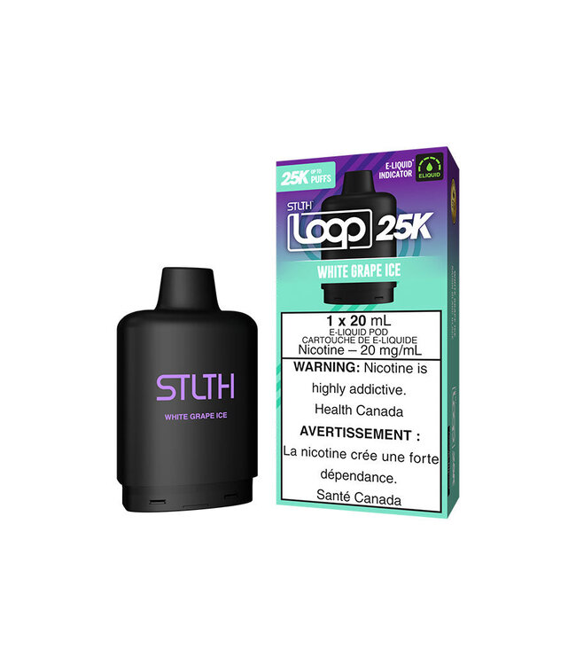 LOOP 2 25K - White Grape Ice - 20 mg Disposable Vape Pod - ON