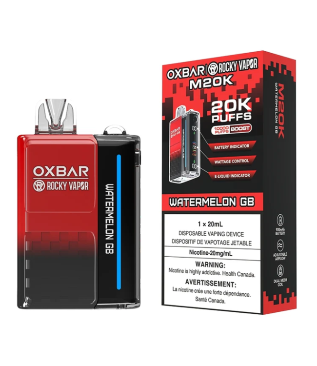 Watermelon GB 20 mg Disposable Vape - OXBAR M20K - Ontario