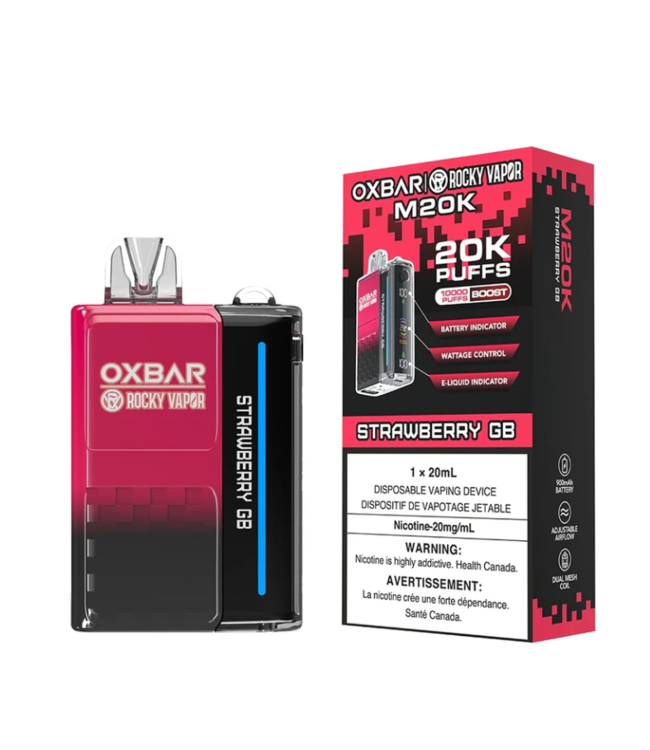 Strawberry GB 20 mg Disposable Vape - OXBAR M20K - Ontario