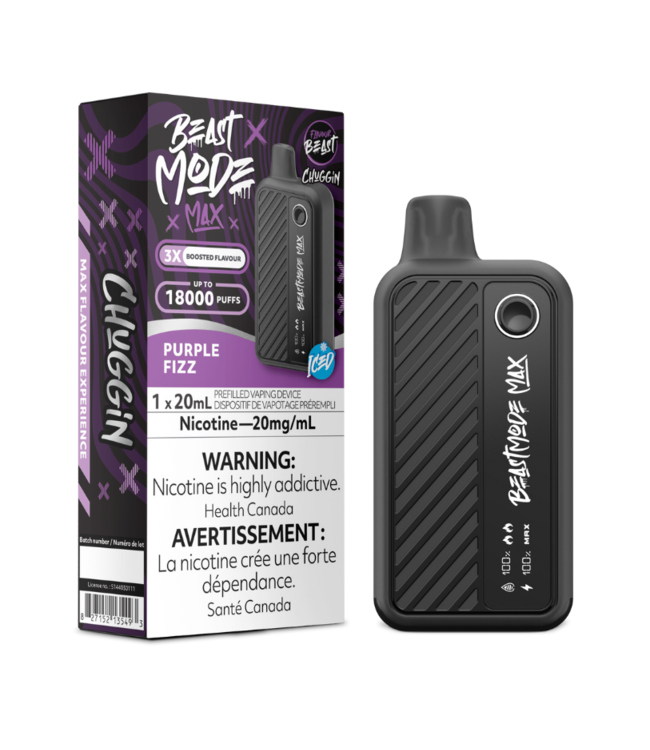 Chuggin' Purple Fizz 20 mg   -   FLAVOUR BEAST BEAST MODE MAX 18K - Ontario