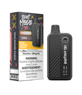 Flavour Beast Beast Mode Max 18K Mad Mango Peach 20 mg - FLAVOUR BEAST BEAST MODE MAX 18K - Ontario