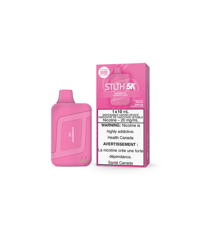 Raspberry Ice 20 mg Disposable Vape - STLTH BOX 5K - Ontario