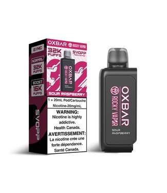 SVOPP ROCKY VAPOR Sour Raspberry 20 mg - SVOPP ROCKY VAPOR 32K - Ontario