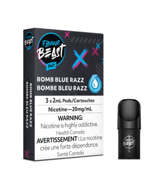 STLTH FLAVOUR BEAST Pod Pack 6ml PREM - 3pk - Bomb Blue Razz 20 mg - ON