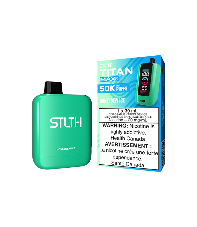 STLTH TITAN MAX 50K - Honeydew Ice 20 mg Disposable Vape - ON