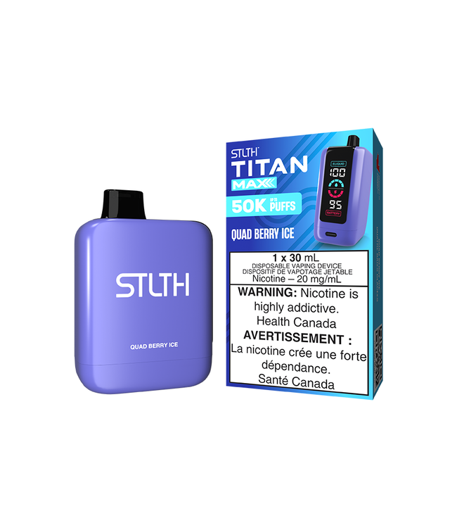 STLTH TITAN MAX 50K - Quad Berry Ice 20 mg Disposable Vape - ON