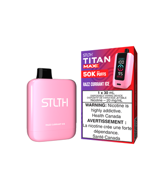STLTH TITAN MAX STLTH TITAN MAX 50K - Razz Currant Ice 20 mg - ON