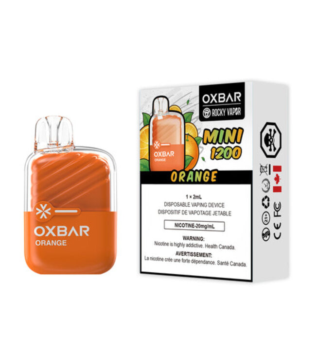 ROCKY VAPOR OXBAR MINI 1200 - Orange 20 mg - ON