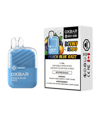 ROCKY VAPOR OXBAR MINI 1200 ROCKY VAPOR OXBAR MINI 1200 - Peach Blue Razz 20 mg - ON