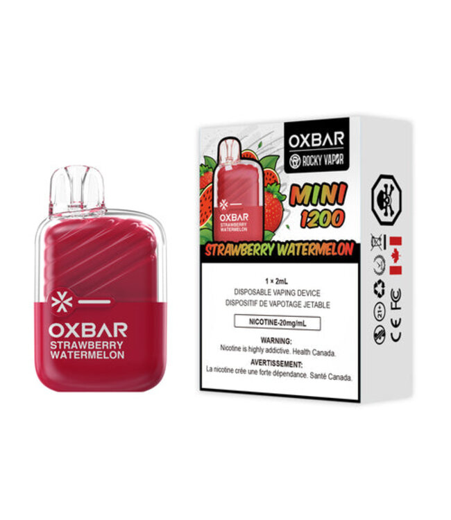 ROCKY VAPOR OXBAR MINI 1200 - Strawberry Watermelon 20 mg - ON